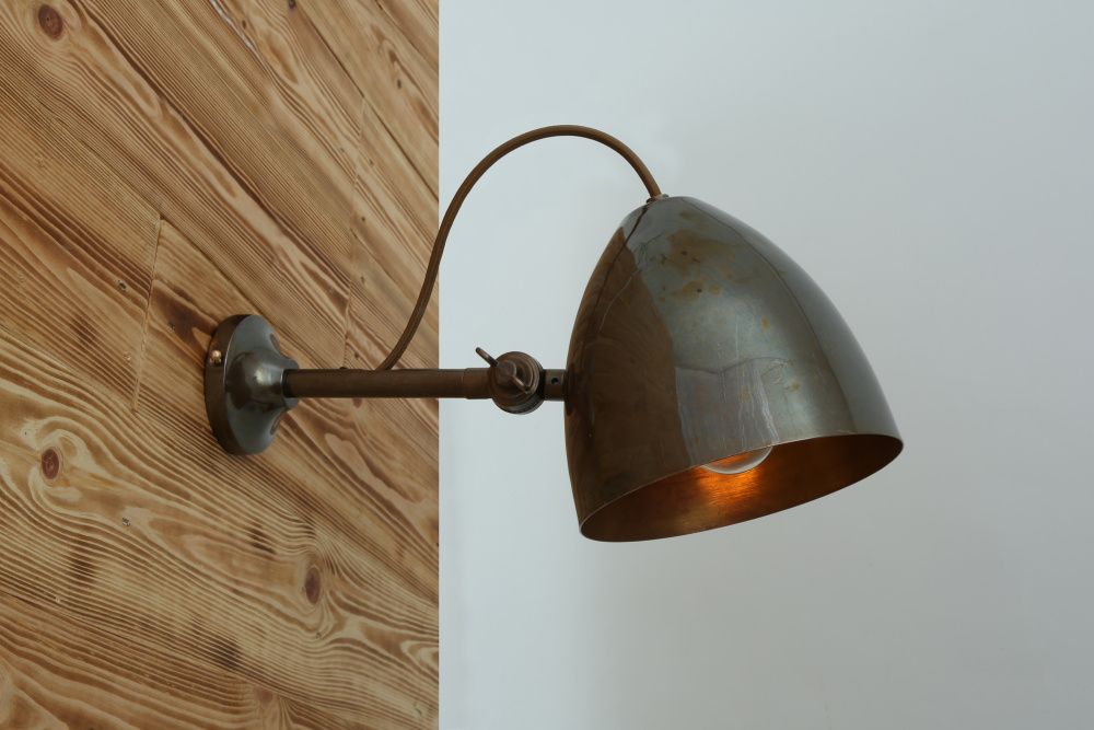 Quito Cone Wall Light | Antique Brass